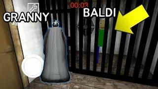 시간내에 발디선생님을 구출하라!! 미친할머니 vs 발디 - Baldi Revenge || Granny vs Baldi || Horror game