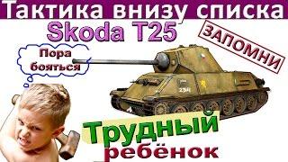 Skoda T 25 Внизу списка заставил топов плакать. Как играть на Шкода Т 25