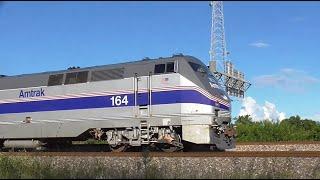 Amtrak 164 In Phase IV Paint, Great K5LA Horns & More At Boynton Canal 9-23-24