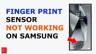 Finger print sensor not working on Samsung S24 after updating or if it does not work randomly