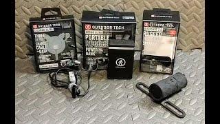 Outdoor Tech Buck Shot 2.0 Speaker, Kodiak Ultra Power Bank, Calamari Ultra Cable  Review.