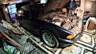 BMW E38 750i нашли в гараже ! 7 лет без движения