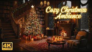 Christmas  Ambience with Smooth Jazz and Crackling Fireplace #christmas #ambience #fireplace#xmas