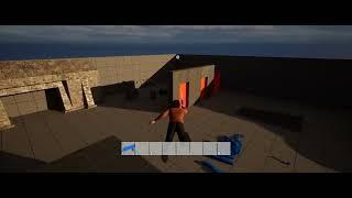joe wintergreen firing a submachinegun whilst flying through the air