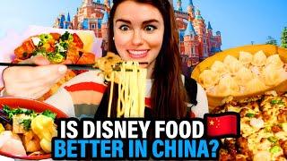 Everything I Ate at Disney in China! (Best theme park food of my life!!)