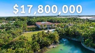 Inside the LARGEST HOME AVAILABLE IN MIAMI! Mega Mansion on 18.5 Acres with Theater & Bowling Alley