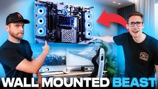 INSANE WATERCOOLED WALLMOUNT PC BUILD!