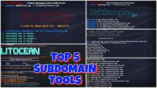 Top 5 Subdomain Finder Tool | Subdomain Enumeration 2024