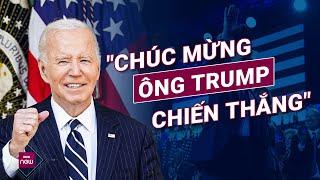 Tổng thống Joe Biden lần đầu phát biểu sau khi ông Trump tái đắc cử | VTC Now