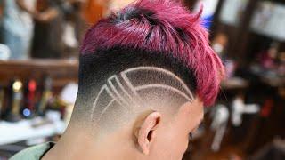 Perfect Skin Fade Design & Color, Mens Haircut..!!!"