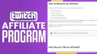 How To Become A Twitch Affiliate | Twitch Affiliate Program Tutorial 2025