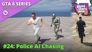 Unreal Engine 5 GTA 6 Tutorial Series - #24: Police AI Chasing