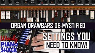 HAMMOND ORGAN DRAWBAR Tutorial and Must-Know Settings