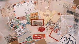 Vintage ephemera haul / world war letters , stamps & more