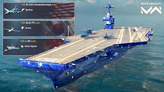 USS Enterprise - J-35, KUS-FS & B-52H Stratofortress Heavy Bomber - Modern Warships