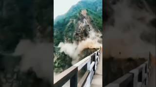 large mountain collapses in mugu#nature #travel #shorts #skdvolg