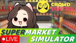 Supermarket Simulator w/ CROWD CONTROL | PNGtuber Emi | LIVESTREAM