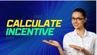 Calculate incentive for sales executive in excel #incentive