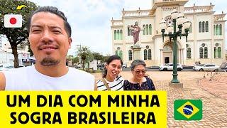 Um dia de um japonês e sogra brasileira no Brasil