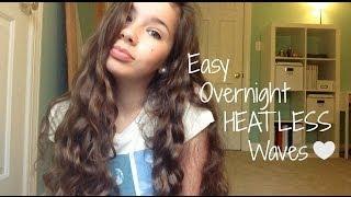 Easy Overnight HEATLESS Waves