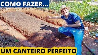 COMO FAZER O CANTEIRO PERFEITO PARA HORTA EM 5 PASSOS. O SEGREDO PARA O SUCESSO DA SUA HORTA! (Ep24)