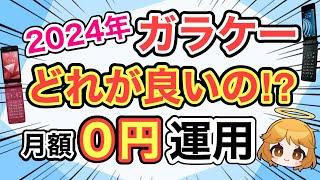 【2024年ガラケー】性能紹介と比較・お得な運用方法をご紹介します【docomo/au/SoftBank/格安SIM/povo2.0/日本通信/mineo/おすすめ】