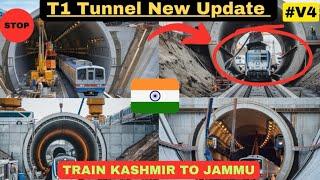 T1 TUNNEL NEW UPDATE UPLOADED #usbrlproject #news #update #train #travel #kashmir