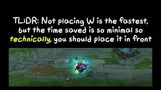 When should Bard cast W for the most optimal movement speed?