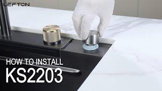 Installation Guide: LEFTON Single Bowl Workstation Kitchen Sink KS2203 - Step-by-Step Tutorial