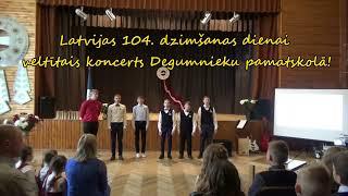 Latvijas 104. dzimšanas diena Degumnieku pamatskolā