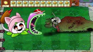 Plants Vs Zombies Hack - 99 Chomper Cattail vs 99 Horror Horrible Zomboss Mod