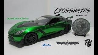 Transformers Autobots CROSSHAIRS 1:24 Diecast 2016 Chevy Corvette Stingray Jada