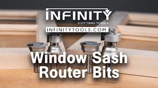 Infinity Cutting Tools - Window Sash Router Bit Set