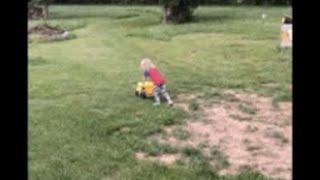 Pushing a Dump Truck Around an Acre