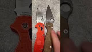 Spyderco Manix 2 vs PM2 - Start with the blade stock