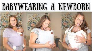 Babywearing A Newborn | Tuck & Bundle Wrap, Happy Baby Carrier, Ring Sling