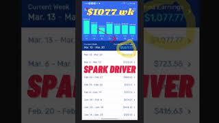 1,077 Spark Week  First $1k Wk On App