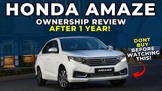 Honda Amaze Ownership Review - After 1 Year - Pros and Cons | Gearhead Official #hondaamaze