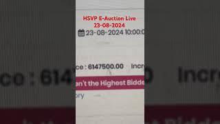 Live HSVP/ HUDA E Auction 23rd August 2024 #plots #hudaplots #hsvpeauction #hsvp #scoshops