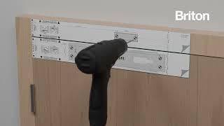 How to install the Briton 2003 Overhead Door Closer in a Door Mount Pull (Fig.1) Fixing Position