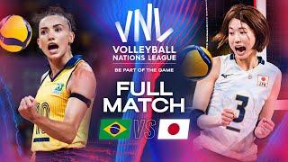 Gabi’s Power  vs. Koga’s Precision  – Brazil vs. Japan - 2024 VNL | Full Match - Week 2