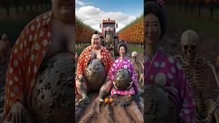 Evolution of cat: Sumo wrestler & Woman sitting on dirty road with truck x #cat#cute#love#shorts