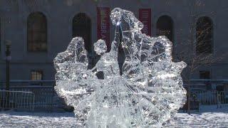 Winter Carnival ice carvings tout special inspiration