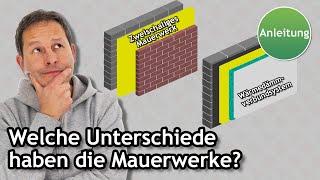 Unterschied zwischen 2-schaligem Mauerwerk und einem mit Wärmedämmverbundsystem (WDVS) | FAQ ️ Pina