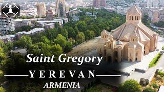 Saint Gregory Cathedral, Yerevan, Armenia  Drone Shot (UHD 60fps)