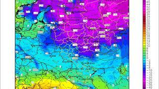 Анимированный прогноз температуры и осадков от 05.01.2021