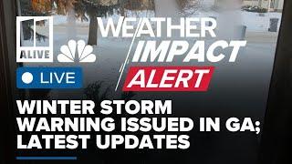 LIVE UPDATES | Winter Storm Warning in North Georgia | Snow, Sleet & Freezing Rain Friday