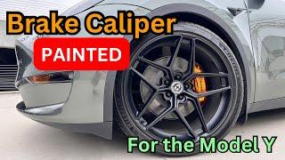 Model Y Performance Brake Calipers Custom Painted!