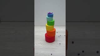 Oddly Satisfying REVERSE video Wonderful Beads #beads #oddlysatisfying #dominogirl