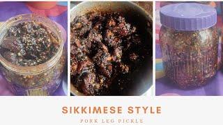 SIKKIMESE STYLE PORK LEG PICKLE//Grand Mom Recipe//